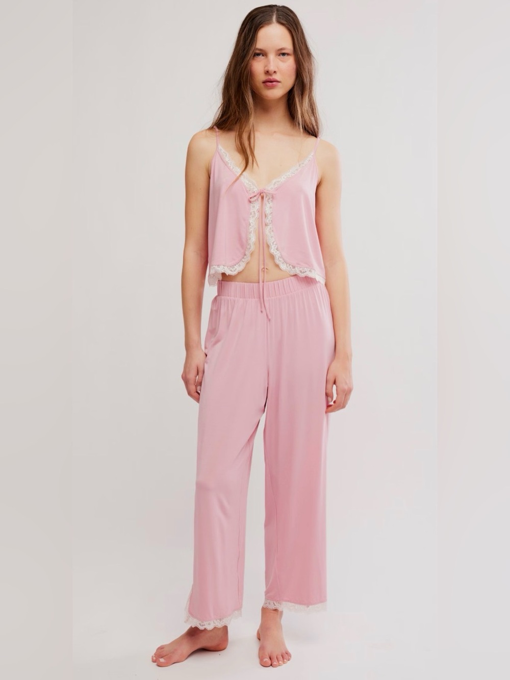 Sleepless‎ Summer Pant Set NWOT pink combo